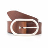 ceinture large cuir cognac jules & jenn