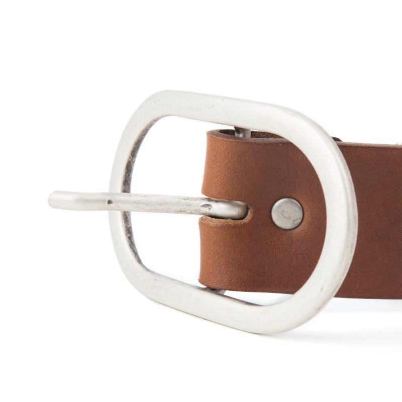 vue boucle ceinture large cuir cognac jules & jenn