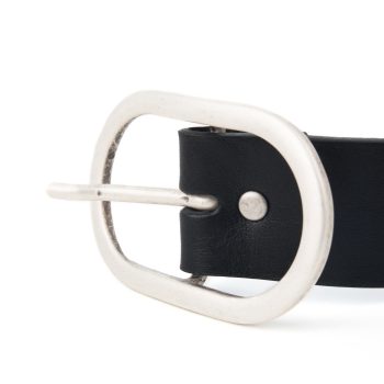 boucle de ceinture femme cuir noir Jules & Jenn