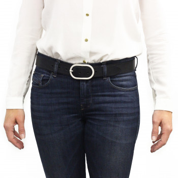 vue portee de ceinture femme cuir noir jules & jenn