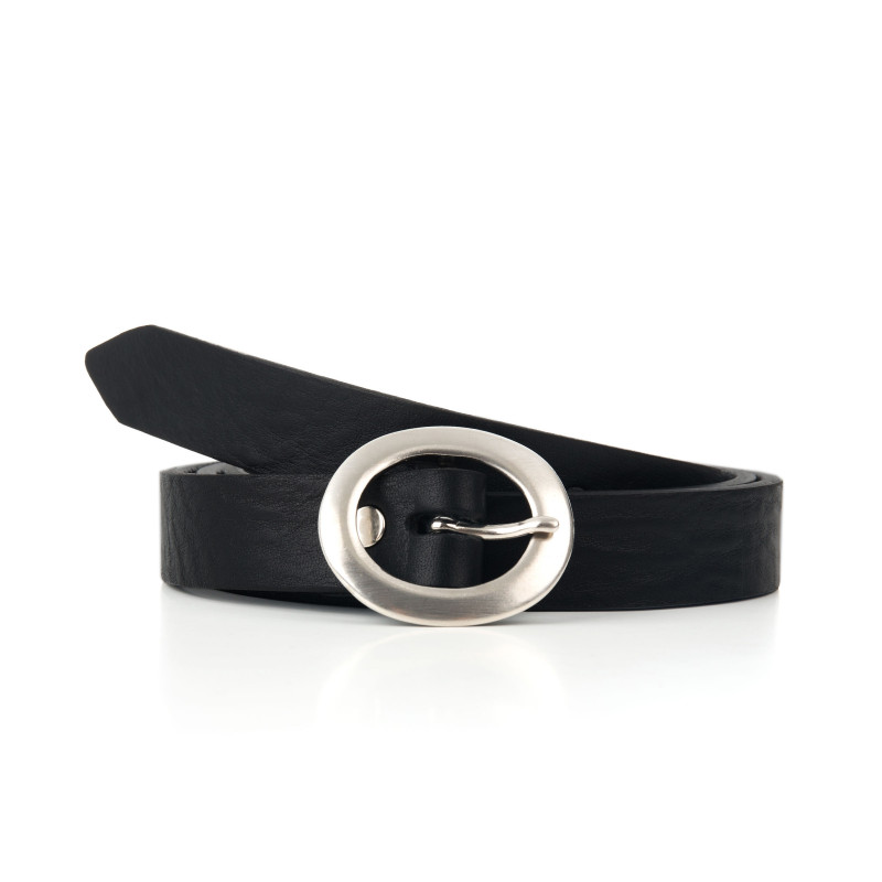 ceinture fine cuir noir jules&jenn
