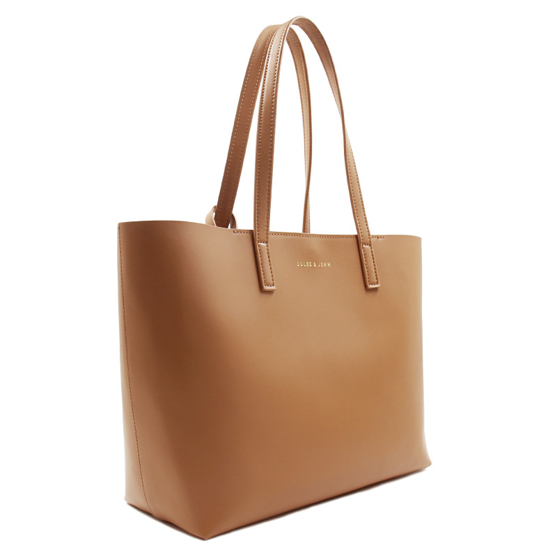 sac cabas cuir camel jules & jenn