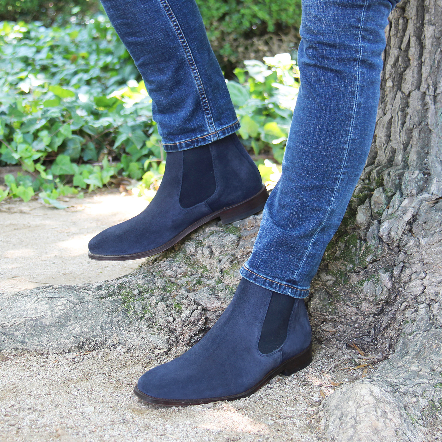 Chelsea boots bleu on sale