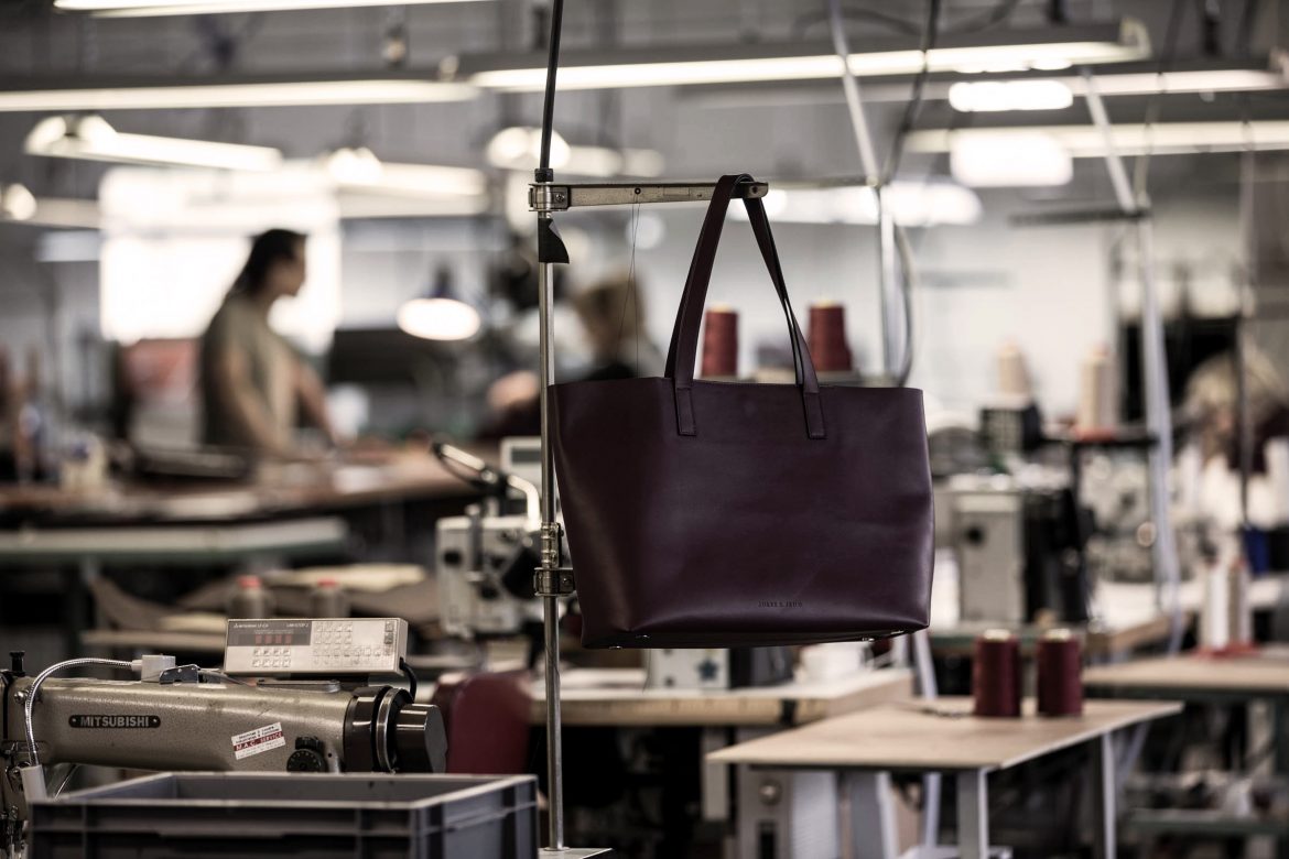 Sac cabas bordeaux JULES & JENN Made in France