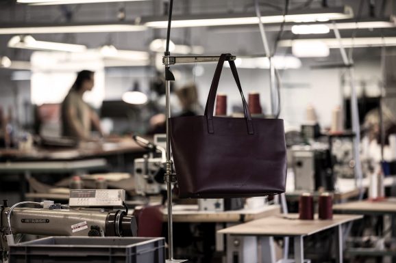 Sac cabas bordeaux JULES & JENN Made in France
