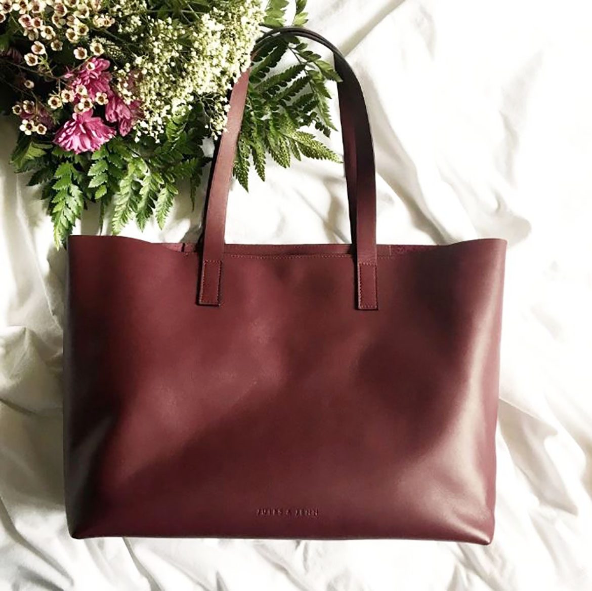Jules & Jenn - Sac cabas bordeaux