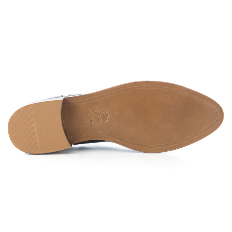 semelle cuir naturel de derby marron Jules & Jenn