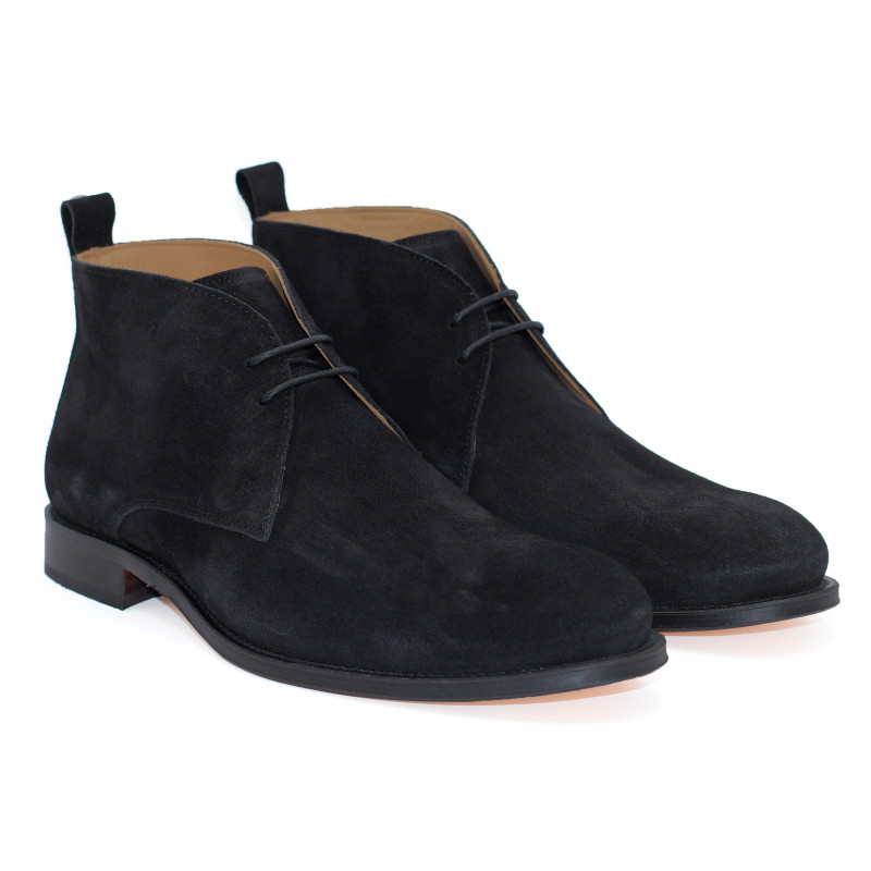 desert boots cuir daim noir jules & jenn