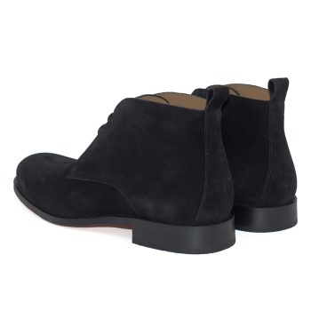 vue arriere desert boots cuir daim noir jules & jenn