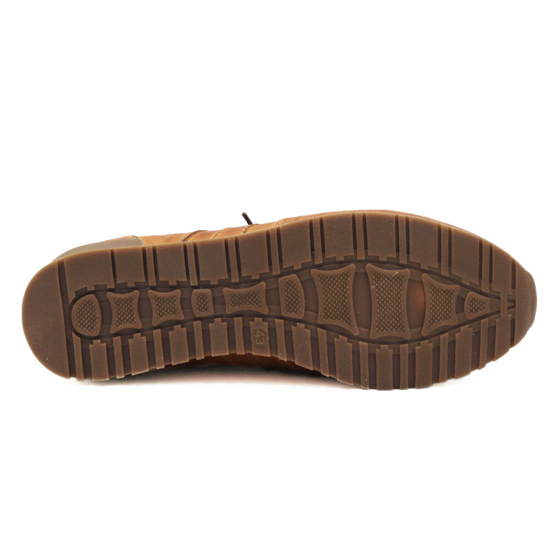 semelle cuir Sneakers cuir cognac Jules & Jenn