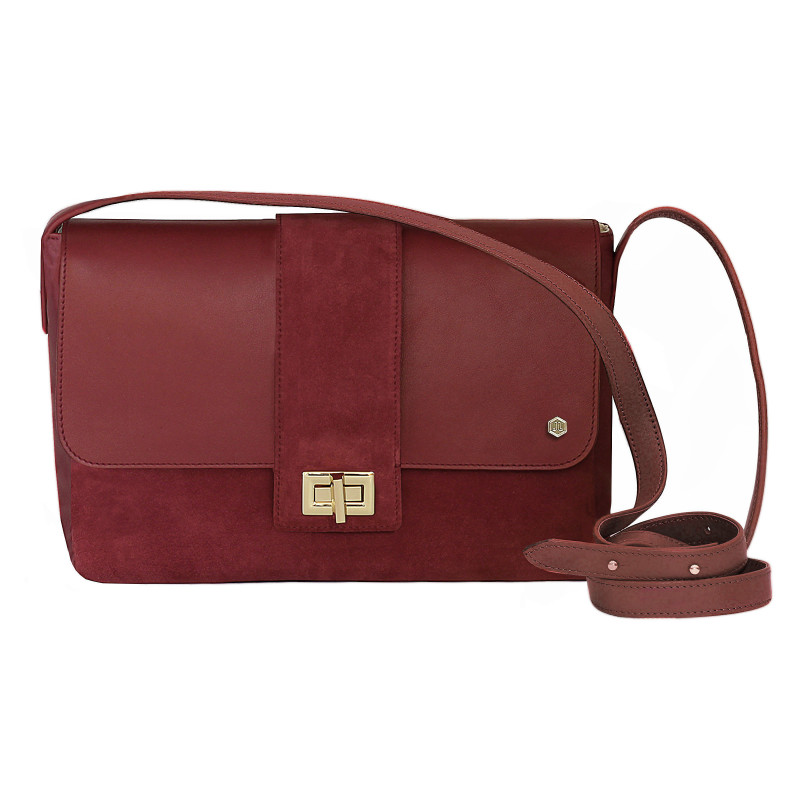 sac bandouliere cuir rouge jules & jenn