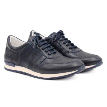 sneakers cuir bleu JULES & JENN