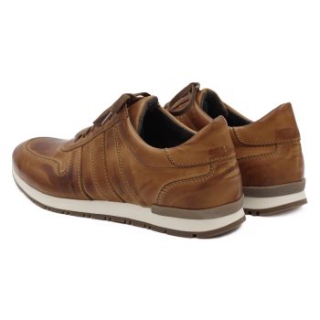 vue arriere Sneakers cuir cognac Jules & Jenn