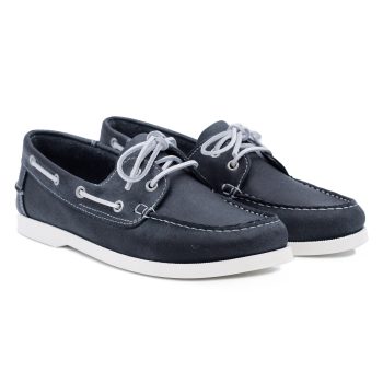 chaussures bateau cuir bleu jules & jenn