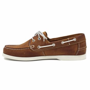 vue interieure chaussures bateau cuir cognac jules & jenn