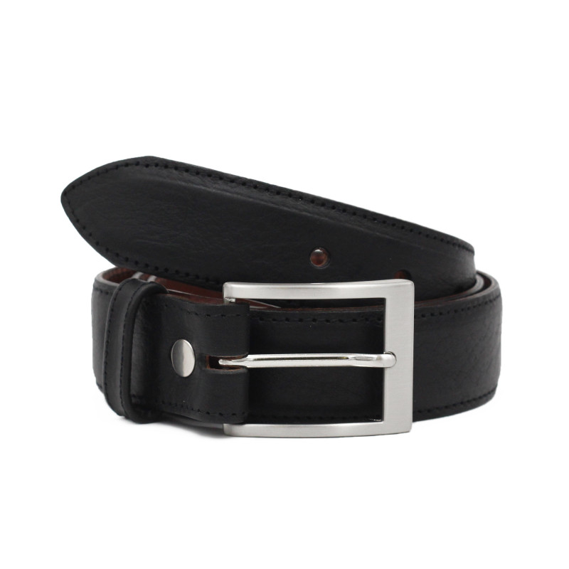 ceinture classique cuir noir Jules & Jenn