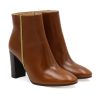 bottines talon cuir marron clair jules & jenn