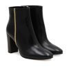 bottines talon cuir noir jules & jenn