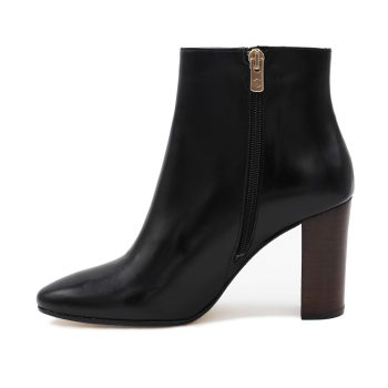 vue interieure bottines talon cuir noir jules & jenn
