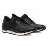 sneakers cuir noir lacets noirs jules & jenn