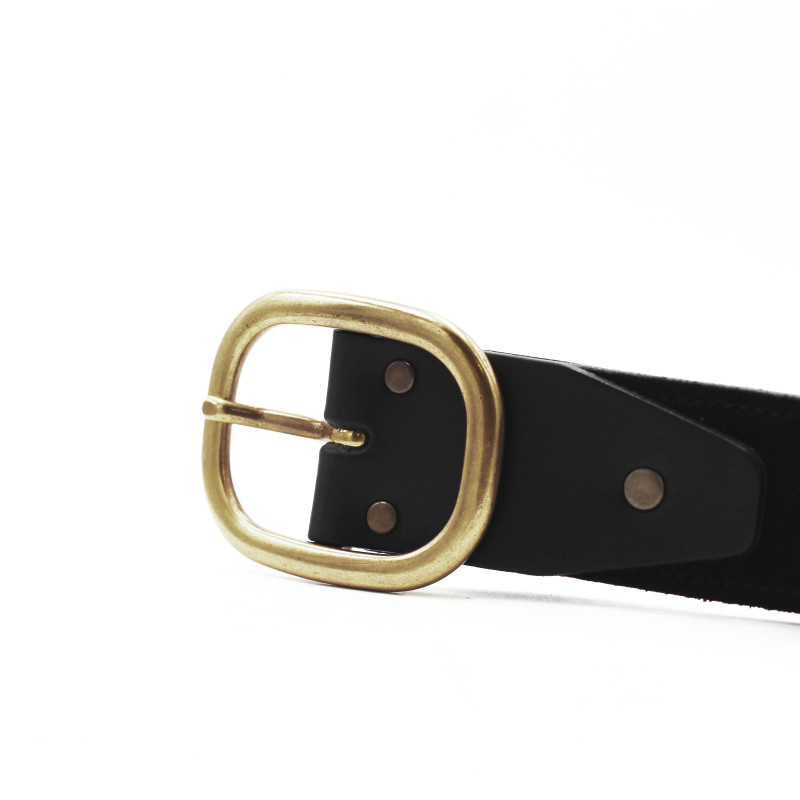 vue boucle ceinture vintage cuir daim noir jules & jenn