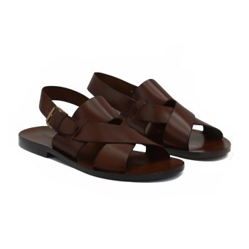 sandales homme cuir marron jules & jenn