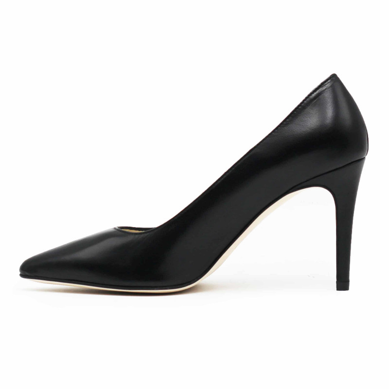 vue interieur escarpins classiques cuir noir jules & jenn