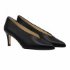 escarpin decollete V cuir noir jules & jenn