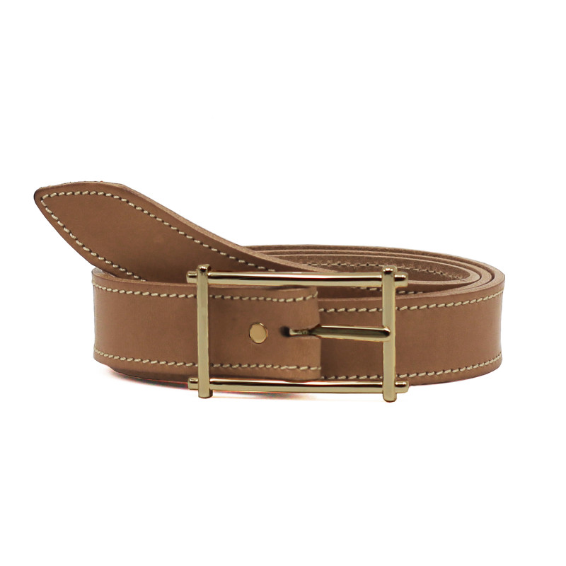 Ceinture mademoiselle cuir beige