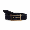 ceinture bleu cuir mademoiselle