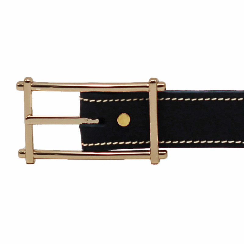 boucle ceinture bleu cuir mademoiselle