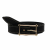 ceinture mademoiselle cuir noir fabriquee en france