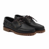 chaussure bateau crampons cuir noir jules & jenn