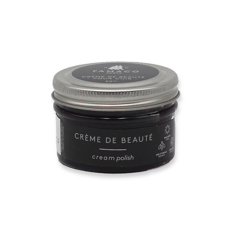 Vue fermee cirage pour cuir bordeaux Famaco JULES & JENN