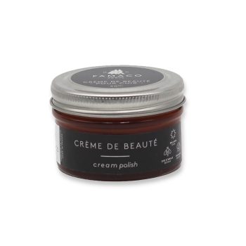 Vue fermee cirage pour cuir marron clair Famaco JULES & JENN