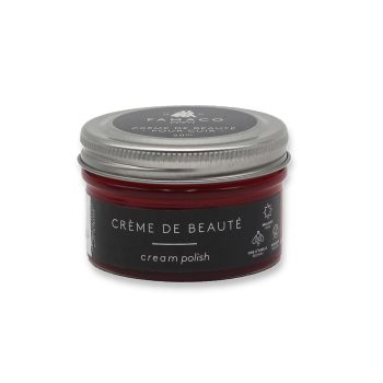Vue fermee cirage pour cuir rouge Famaco JULES & JENN