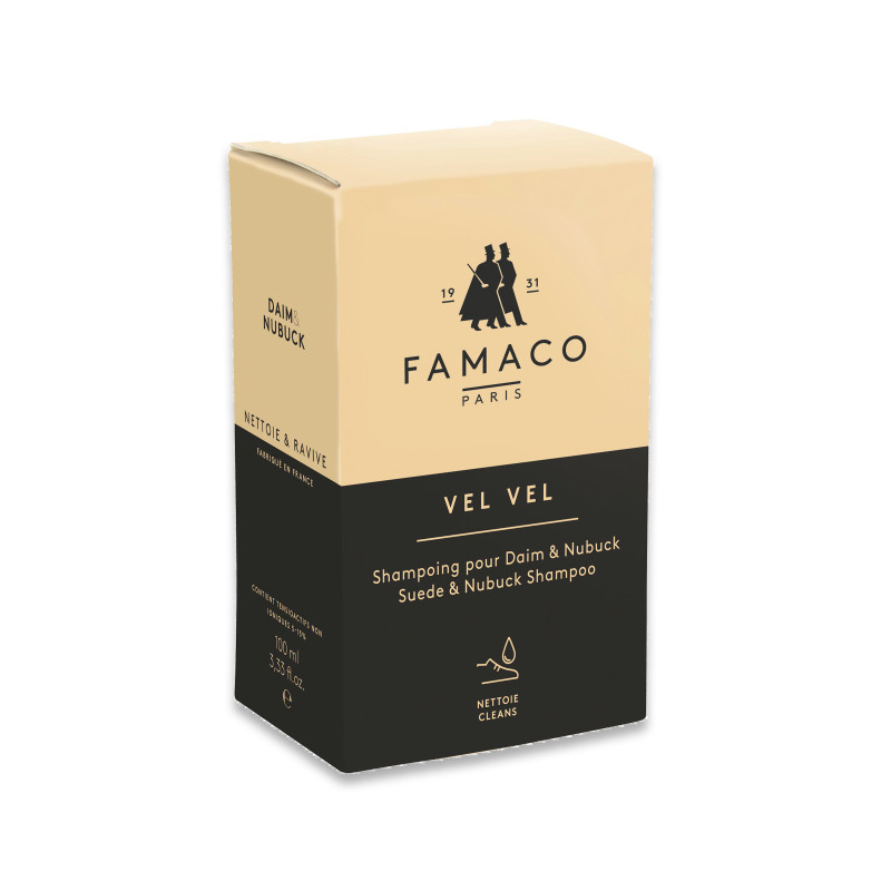 Vue ouverte shampoing cuir daim Famaco JULES & JENN
