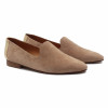 slippers classiques cuir velours beige dore jules & jenn