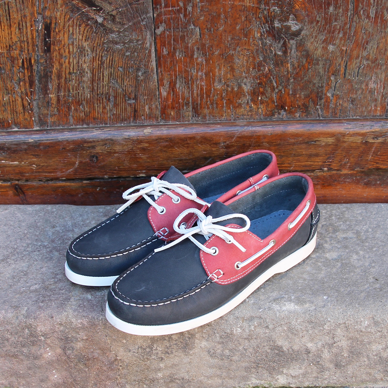 chaussure bateau rouge