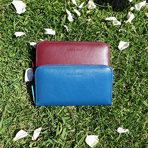 vue portee compagnon cuir bleu royal jules & jenn