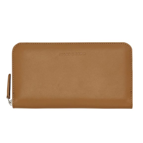Porte-monnaie cuir camel