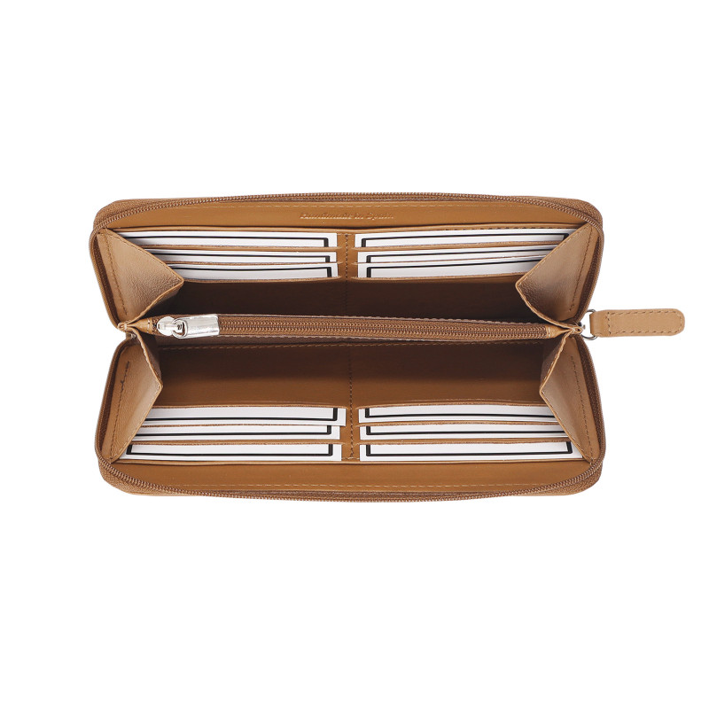 vue ouverte du compagnon cuir camel