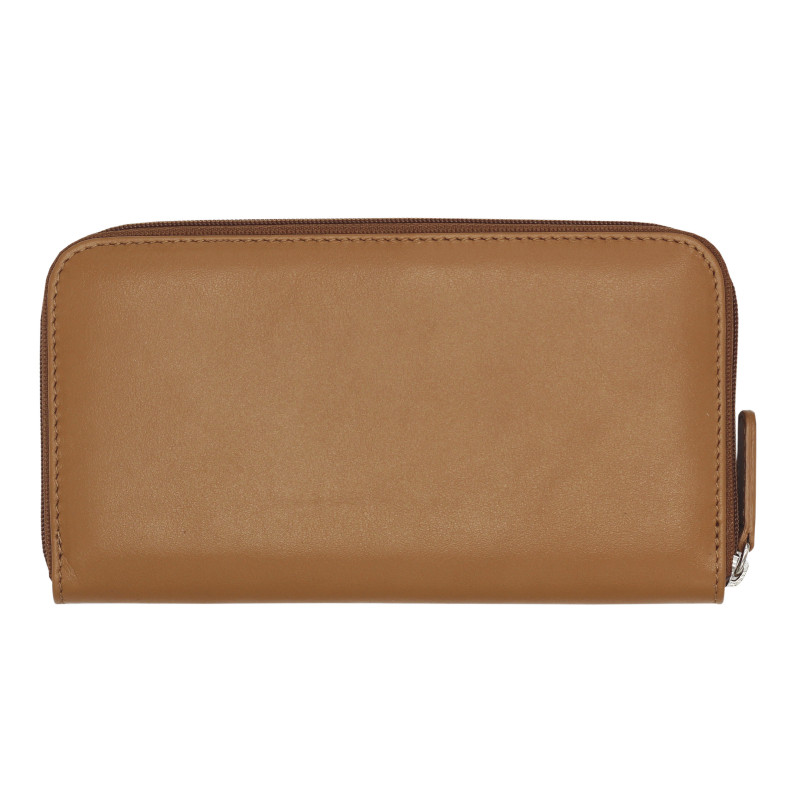vue arriere du compagnon cuir camel jules & jenn