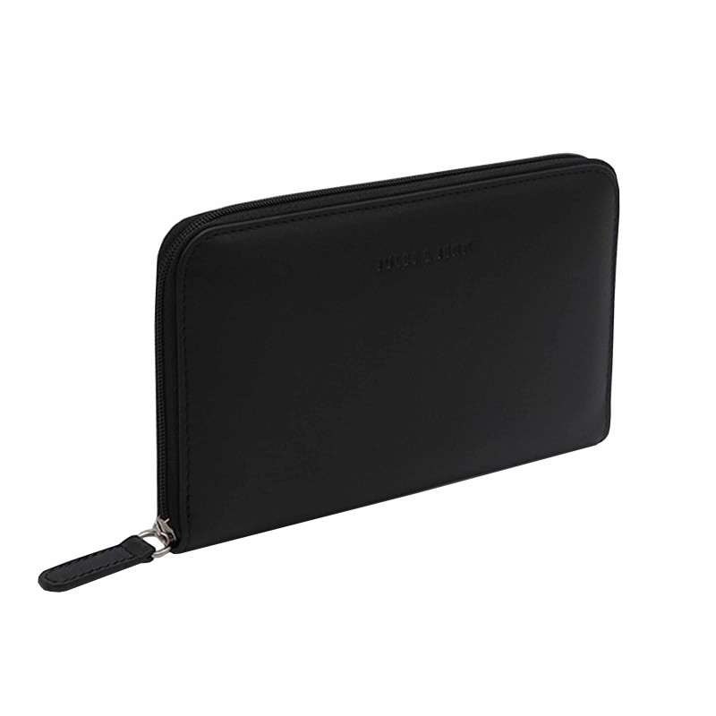 vue debout du compagnon cuir noir