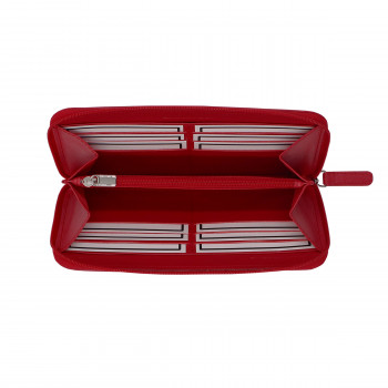 vue ouverte du compagnon cuir rouge