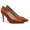 escarpins classiques cuir brique jules & jenn