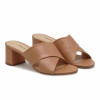 Mules cuir camel Jules & Jenn
