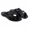 mules plates cuir noir jules & jenn