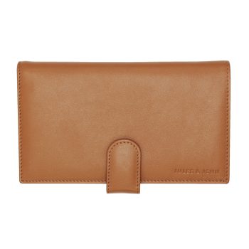 porte chequier cuir camel jules & jenn