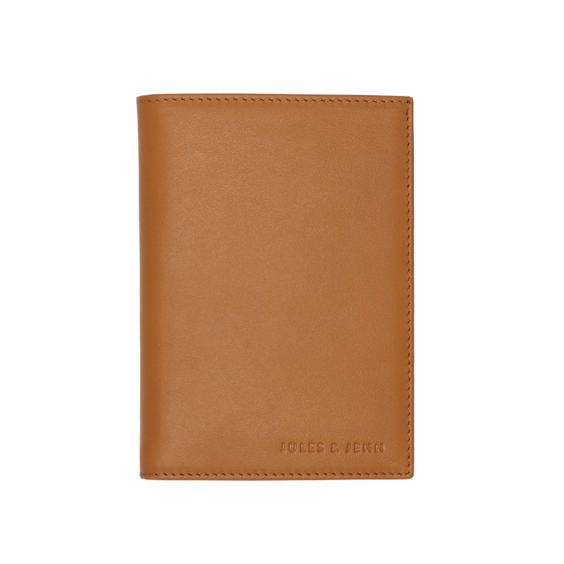 portefeuille classique cuir camel jules & jenn